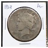 1928 peace dollar