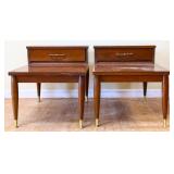 Pair Mersman MCM step end tables