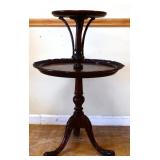 Vintage mahogany 2 tier table, see photos