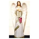 Vntg 36in angel w/ horn blow mold no cord NO SHIP