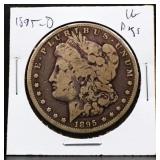 1895O Morgan silver dollar