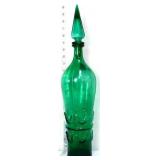 Vintage emerald green Empoli genie bottle see pic