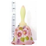 Fenton burmese bell with flowers