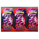 3 sealed Pokemon Destined Rivals booster packs
