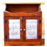 Vintage punched tin dry sink