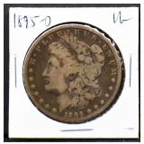 1895O Morgan silver dollar