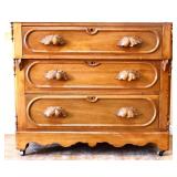 Victorian marble top 3 drawer chest
