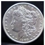 1900O Morgan silver dollar