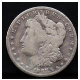1887O Morgan silver dollar
