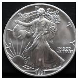 1991 silver eagle coin