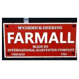 Cast iron red Farmall sign