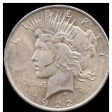 1922 peace dollar