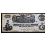 1862 CSA $100 note