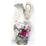 Vintage porcelain ewer w/ roses