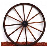 Vintage wood wagon wheel