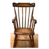Vintage wood childs rocker