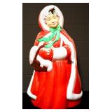 Vintage 40in Mrs Clause blow mold no cord NO SHIP