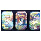 Lot of 3 sealed Pokemon mini tin card sets