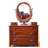 Vintage Davis Cabinet dresser w/ wishbone mirror