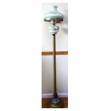 59in floor lamp w/ green shade