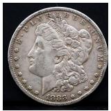 1883 Morgan silver dollar