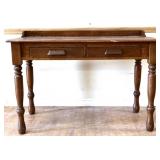 Vintage oak library desk