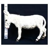 White cast iron donkey bank