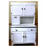 Vintage painted white kitchen cabinet see pics