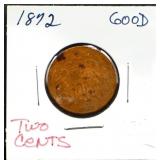 1872 2 cent piece