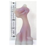 Fenton 3in dark burmese happy cat figure