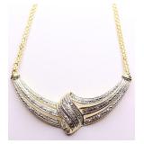 GENUINE DIAMOND TWIST NECKLACE