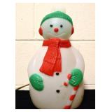 Vntg 14in snowman blow mold NO SHIP