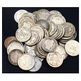 Lot of 50 barber dimes