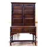 1920s 2 door 1 drawer blind china cabinet see pics