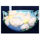 Vtg Roseville clematis hanging planter