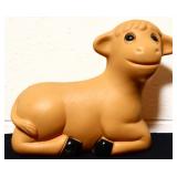 Vntg 10in long baby cow blow mold no cord NO SHIP