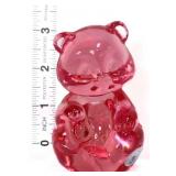 Fenton pink sitting teddy bear figure