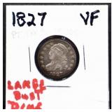 1827 bust dime