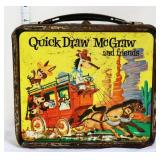 Vntg metal Huckleberry Hound lunchbox see pics