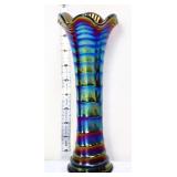 Vintage 9in carnival swung vase