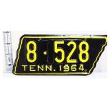 1964 state shape TN motorcycle plate
