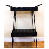 MCM black metal 2 tier plant stand