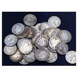 Lot of 50 barber dimes