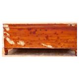 Vintage cedar lined blanket chest, see photos