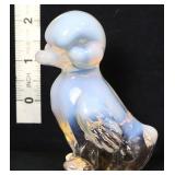 Fenton opalescent duck figure