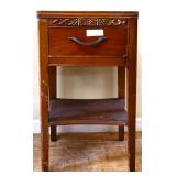 Vintage 1 drawer nightstand