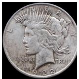 1922 peace dollar