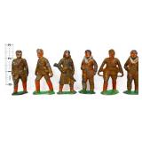 Lot of 6 vintage lead soldiers