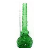 Vintage 19in green glass bottle
