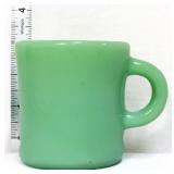Vintage Fire King jadeite C handle mug